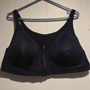 Old Navy- Navy Coloured Women's Zip-Front Sports Bra